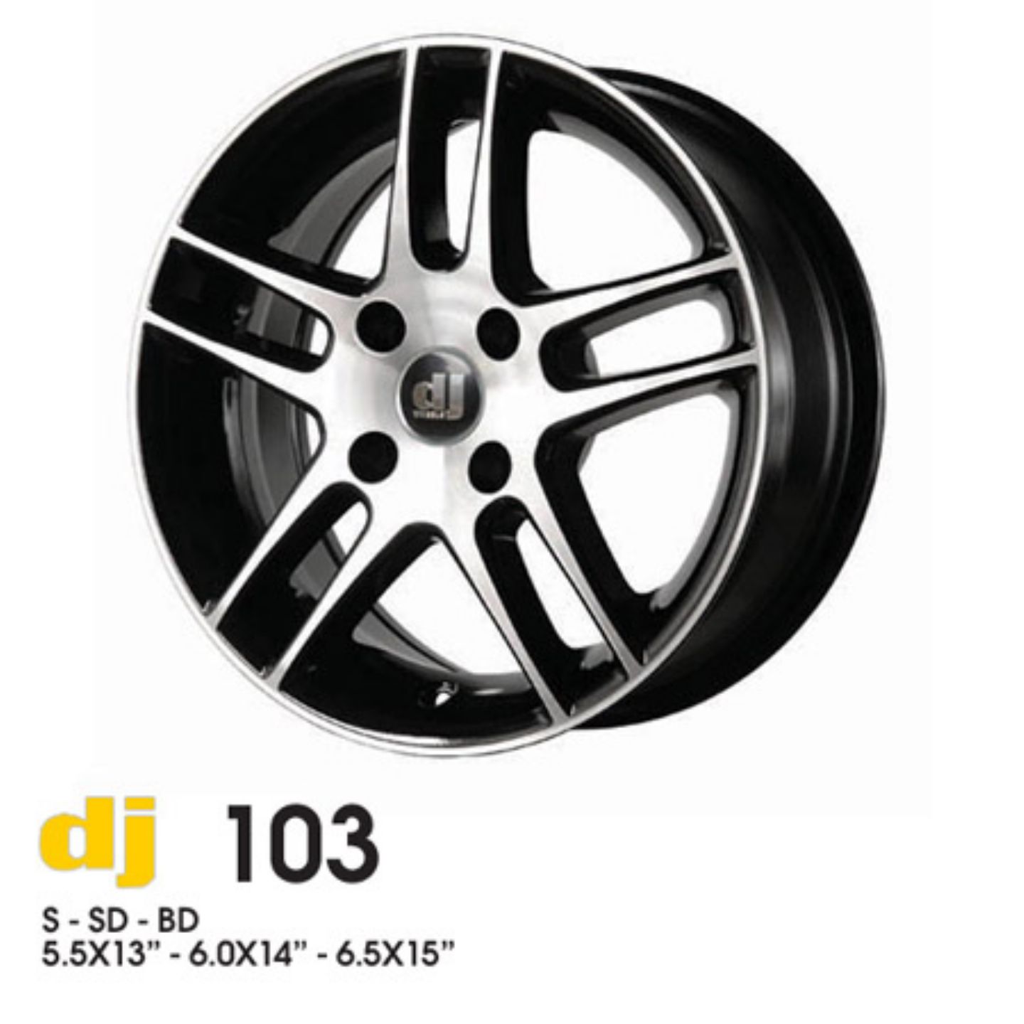 5.5X13 DJ103  A - 4 X 108 ET30 67.1 SILVER