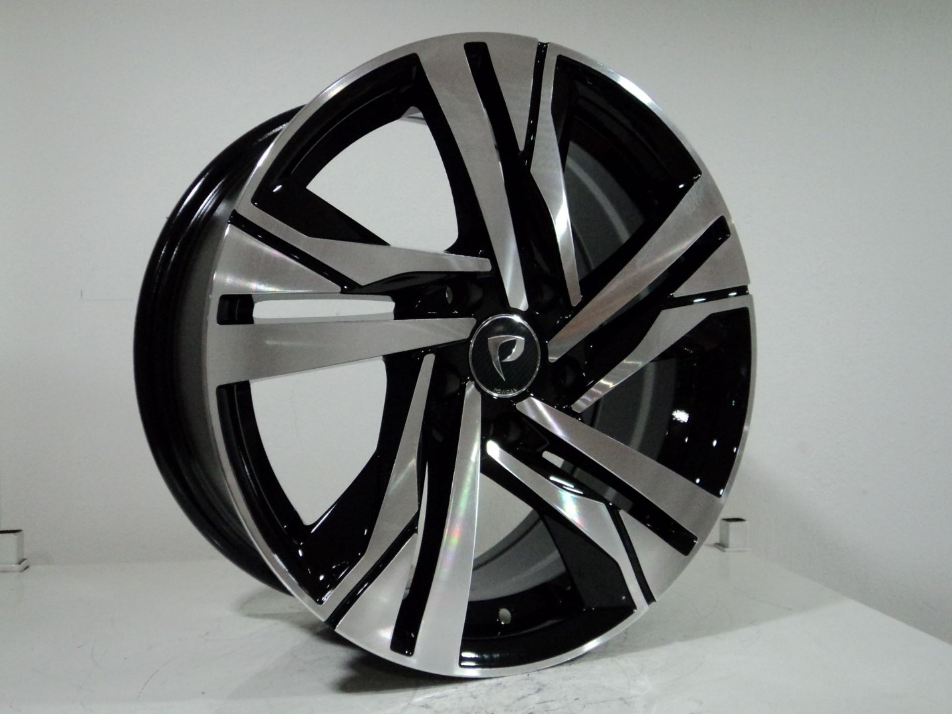 7 X 16 BK-5543 5X108 ET40 65.1 BLACK MACHINED XL