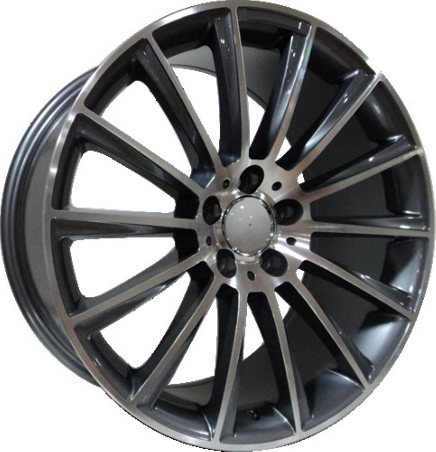 7 X 16 BK-836 5X112 ET35 66.56 BLACK MACHINED XL