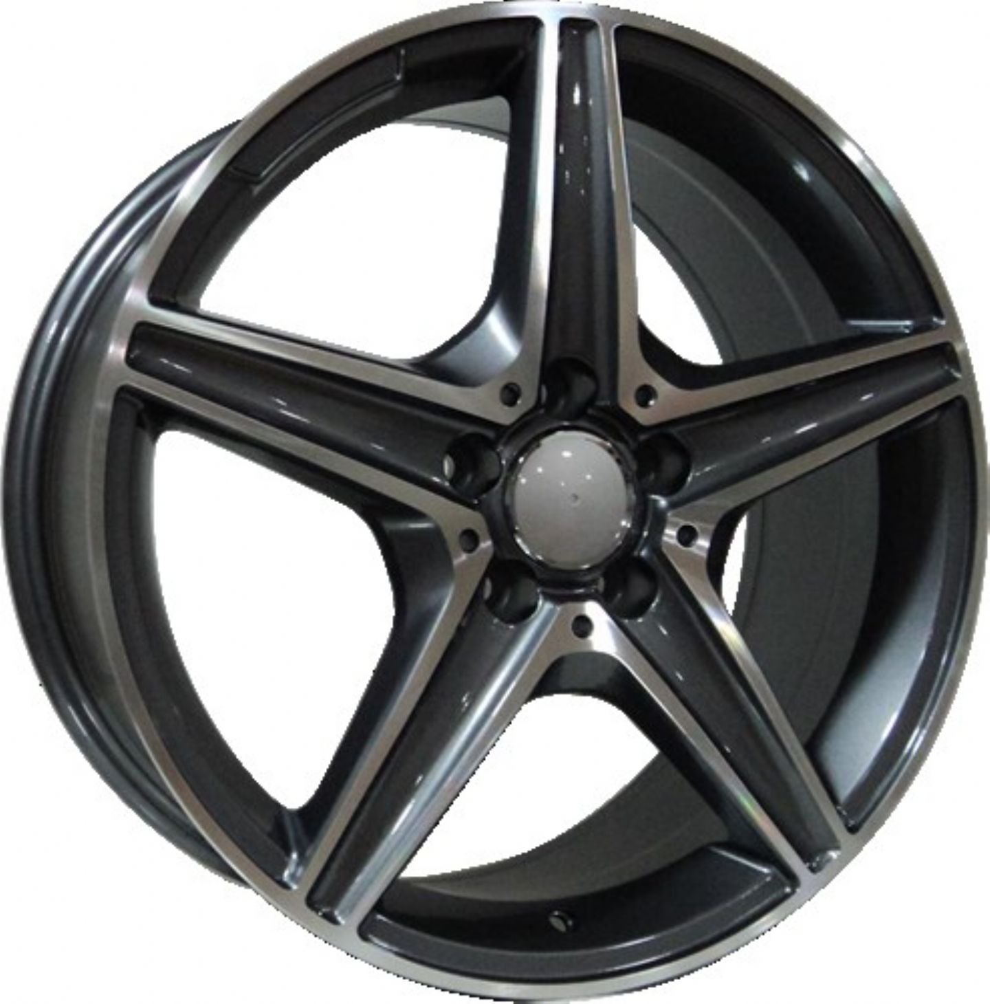 8 X 18 BK-5052 5X112 ET45 66.56 BLACK MACHINED XL