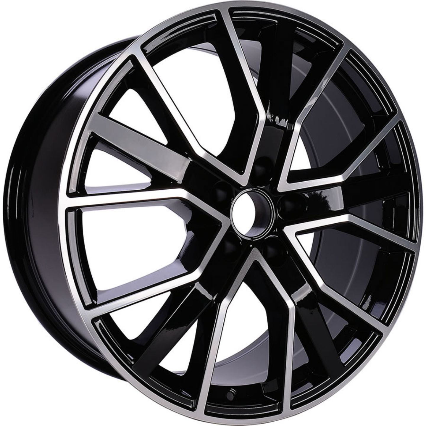 8X18 BK-5131 5X112 ET45 66-45 BLACK MACHINED XL