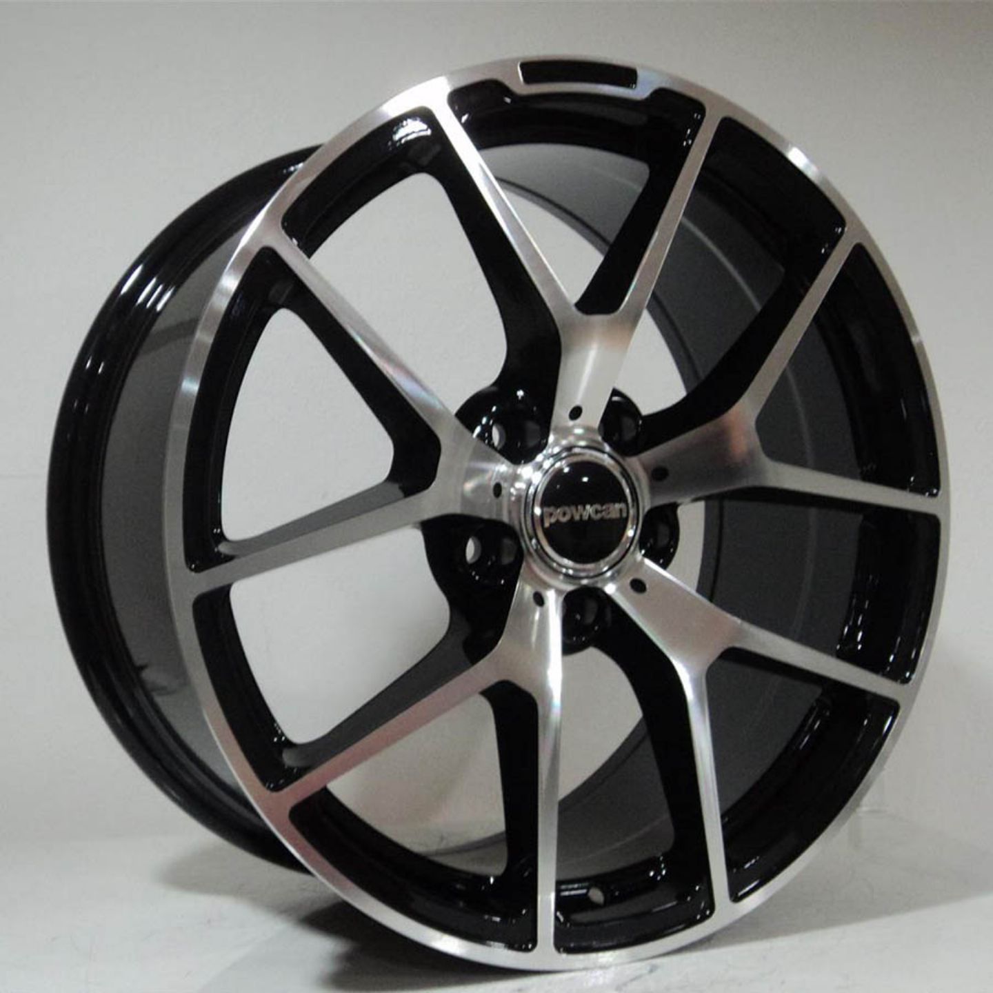 9.5 X 18 BK-933 5X112 ET45 66.56 BLACK MACHINED XL